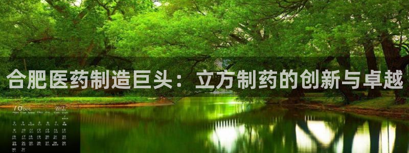 九游会老哥：合肥医药制造巨头：立方制药的创新与卓越