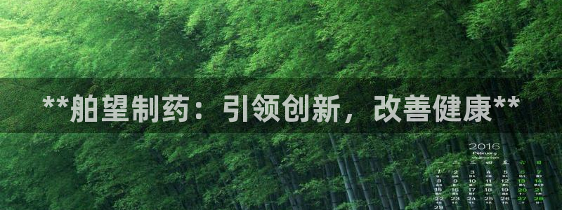 九游会老哥俱乐部官网首页：**舶望制药：引领创新，改善健康**