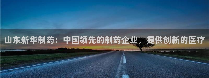 九游老哥俱乐部官网登录入口：山东新华制药：中国领先的制药企业，提供创新的医疗
