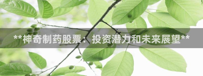 老哥俱乐部是干什么的：**神奇制药股票：投资潜力和未来展望**