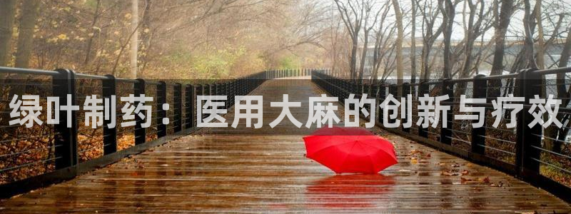 九游老哥俱乐部官网登录入口：绿叶制药：医用大麻的创新与疗效
