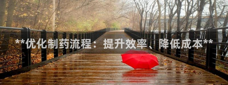 老哥吧九游会：**优化制药流程：提升效率、降低成本**