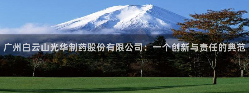ag九游会老哥：广州白云山光华制药股份有限公司：一个创新与责任的典范