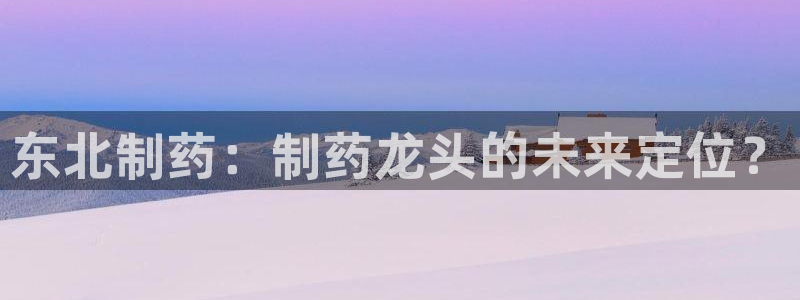 九游会老哥俱乐部：东北制药：制药龙头的未来定位？