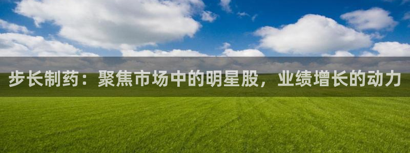9游会老哥：步长制药：聚焦市场中的明星股，业绩增长的动力