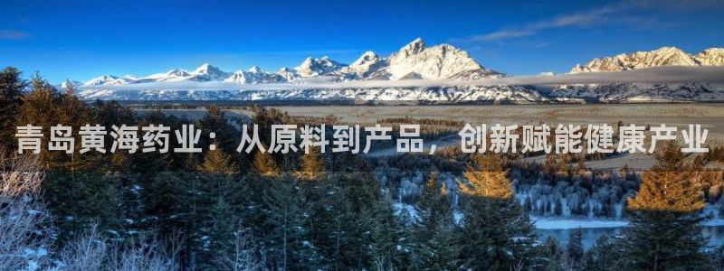 九游老哥俱乐部官网登录不了：青岛黄海药业：从原料到产品，创新赋能健康产业