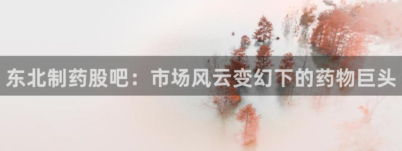 ag九游老哥俱乐部：东北制药股吧：市场风云变幻下的药物巨头