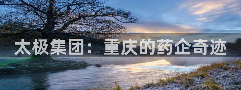 ag九游会老哥：太极集团：重庆的药企奇迹